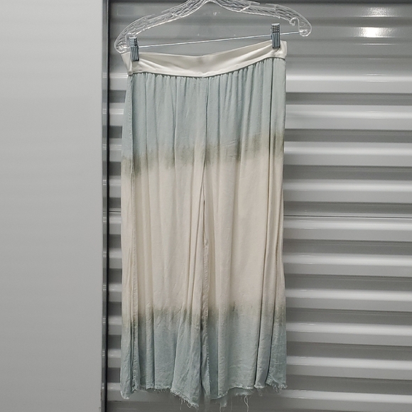 Ilia Light Blue Wide Cropped Pants